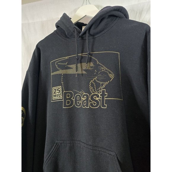 Mr Beast 25 Mil Subscribers Ltd Edition Hoodie Black Subscriber Special SZ Large - Picture 2 of 9